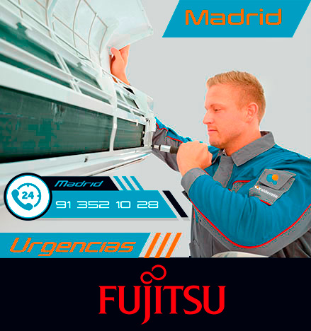 reparación urgente de aire acondicionado Fujitsu en Madrid