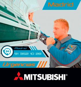 reparación urgente de aire acondicionado Mitsubishi en Madrid